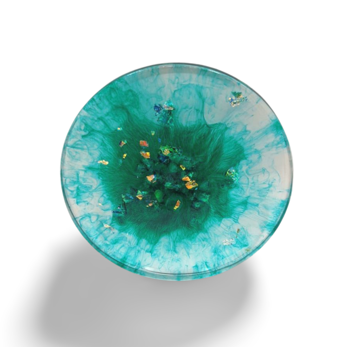 Untersetzer in runder Form aus handgefertigten Resin - Schützen Sie mit Stil und Eleganz
