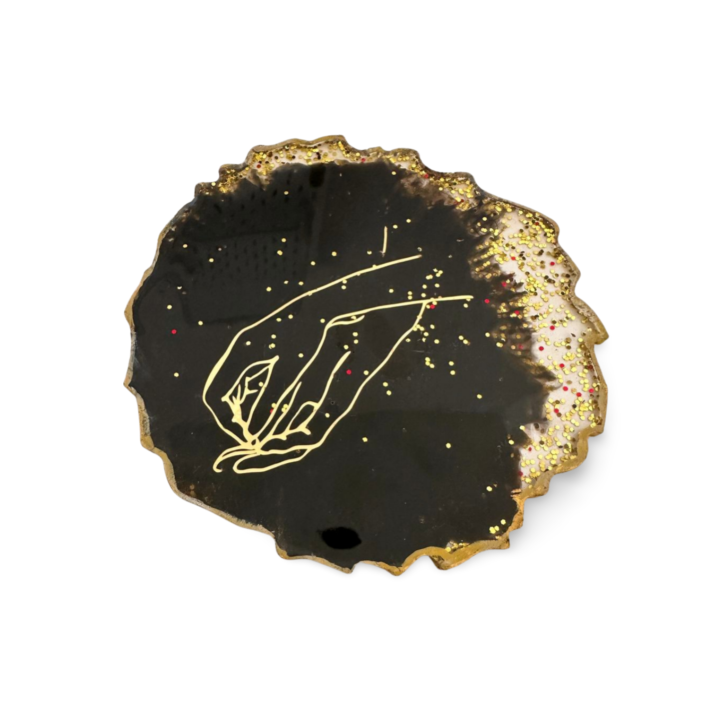 Untersetzer im stilvollen Design aus handgefertigten Resin