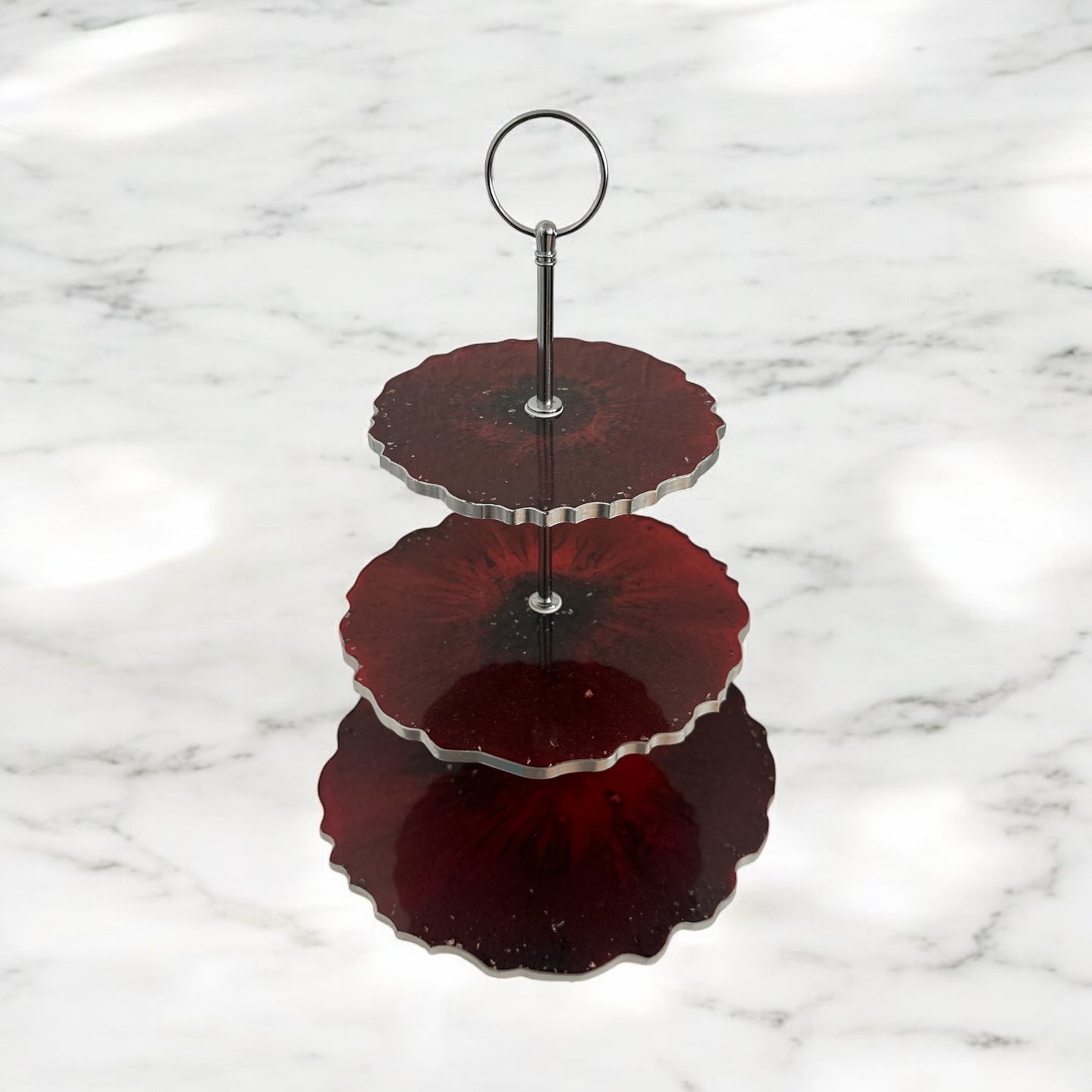 Etagere aus handgefertigten Resin - Eine Bühne für Ihre Köstlichkeiten