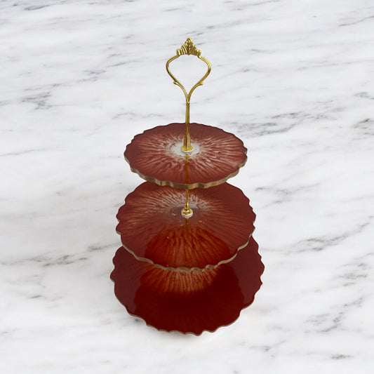 Etagere aus handgefertigten Resin - Eine Bühne für Ihre Köstlichkeiten