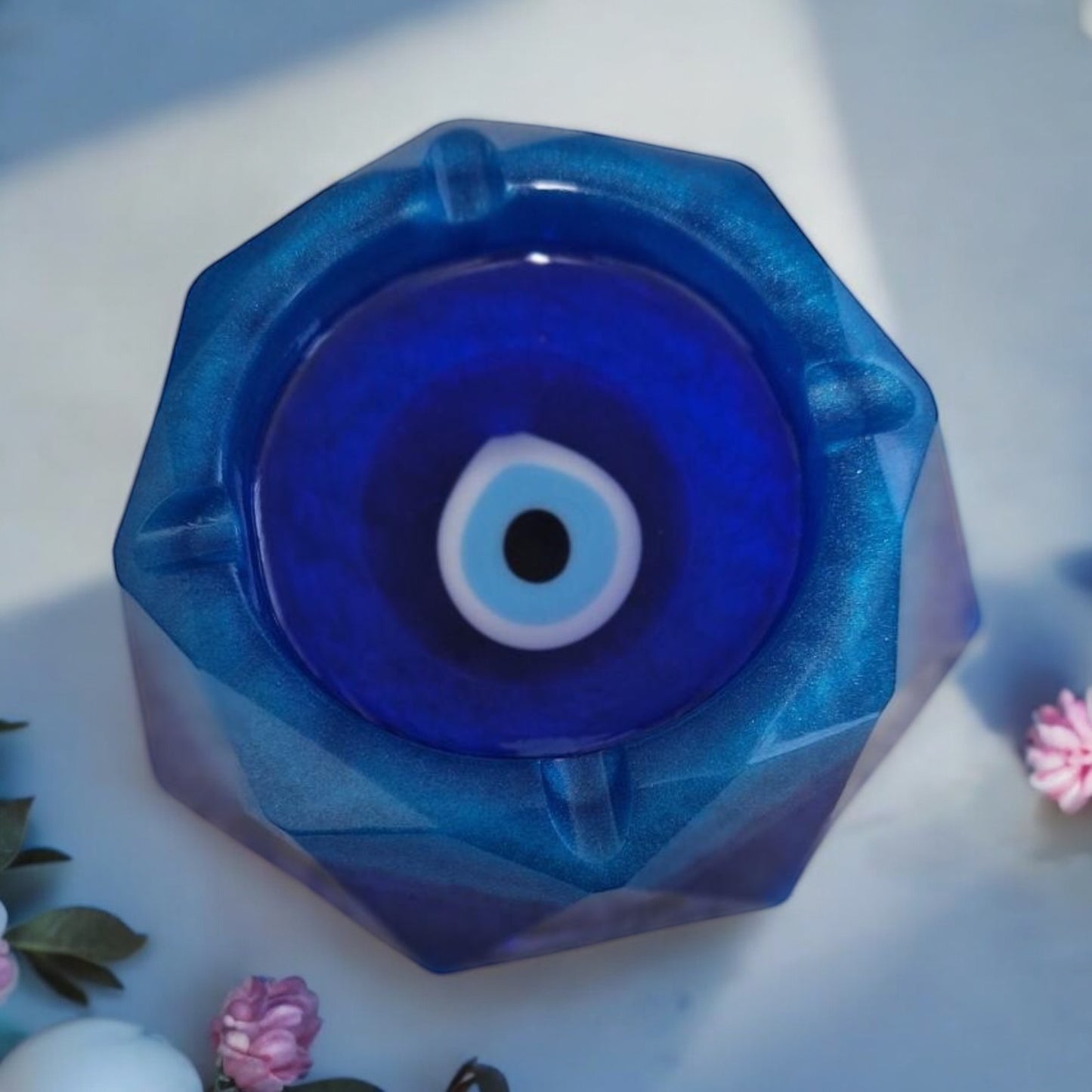 Aschenbecher aus Resin - stilvolles, handgefertigtes Design - Accessoire