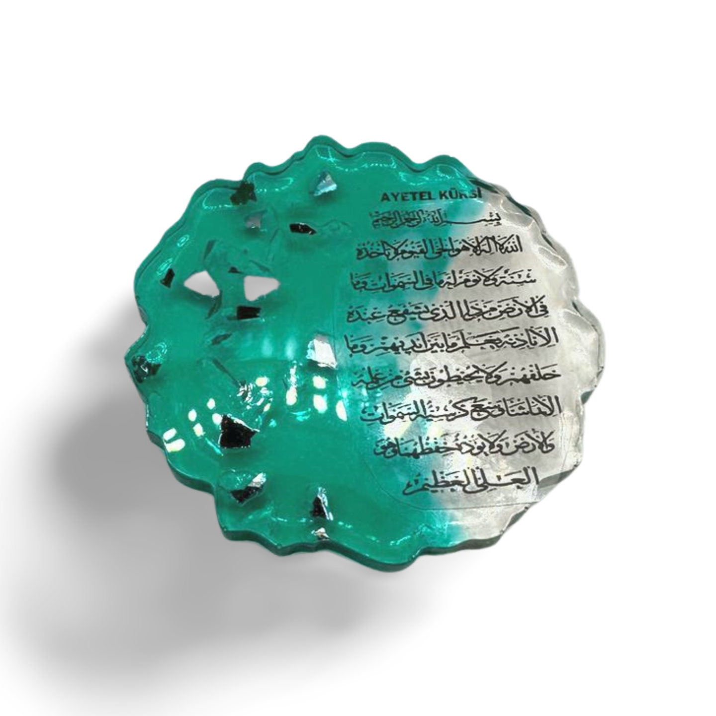 Rundwellig förmige Schlüssel/Autospiegelanhänger aus handgefertigten Resin